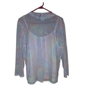 No Boundaries Sheer Pastel Long Sleeve Top